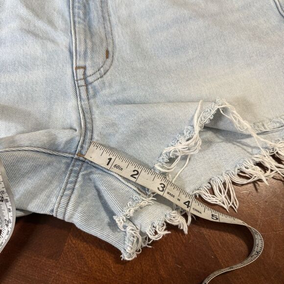 Madewell Relaxed Denim Shorts Women’s Size Sz 27 Blue Wash - Picture 11 of 13